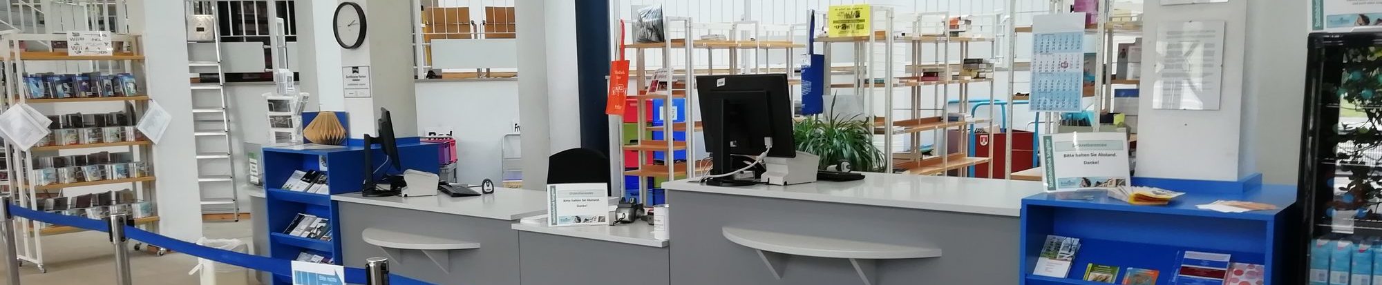 Ausleihtresen der Stadtbibliothek in Lebenstedt
