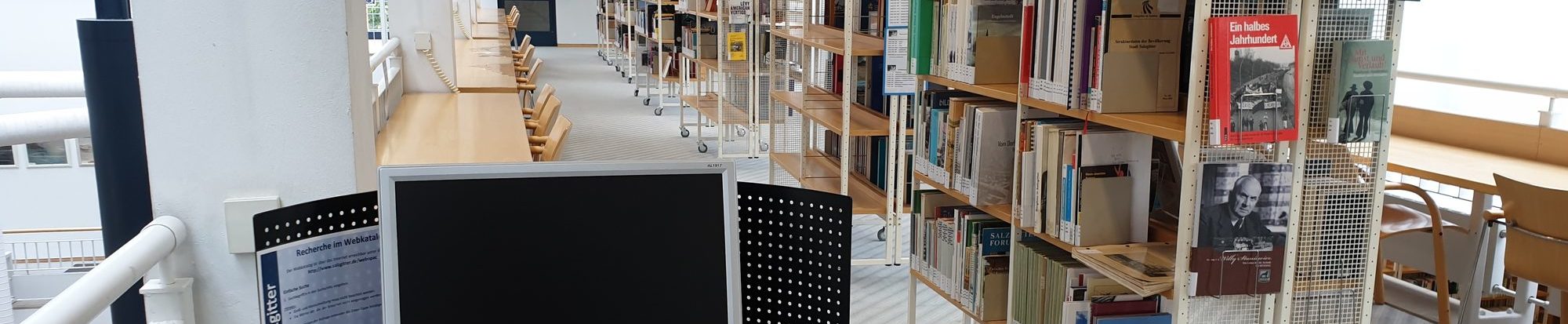 Arbeitsplätze der Stadtbibliothek Lebenstedt