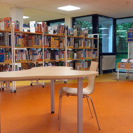 Arbeitsplatz in der Kinderbibliothek in Lebenstedt