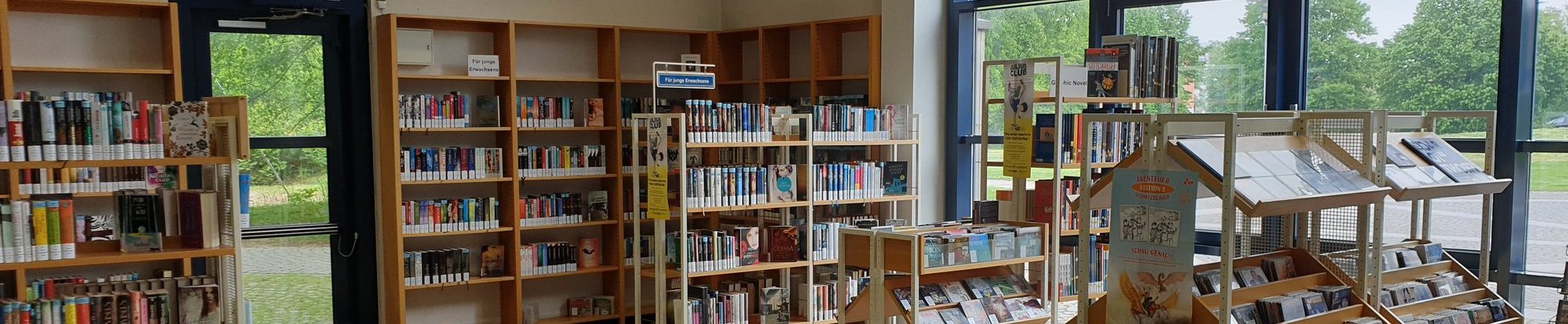 Regale in der Stadtbibliothek Lebenstedt