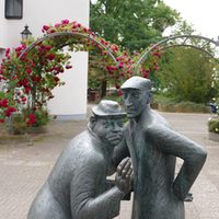 Auf künstlerischer Spurensuche im Rosengarten.