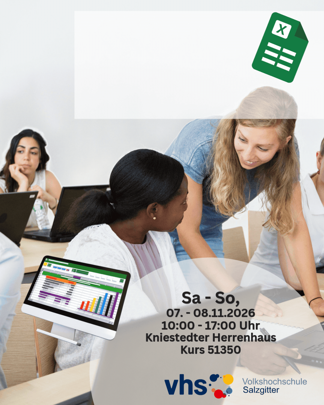 Öffnet die Seite 'Excel-Grundstufe'