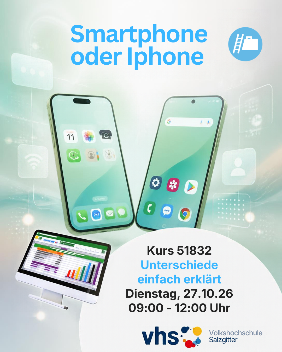Öffnet die Seite 'Smartphone oder iPhone'