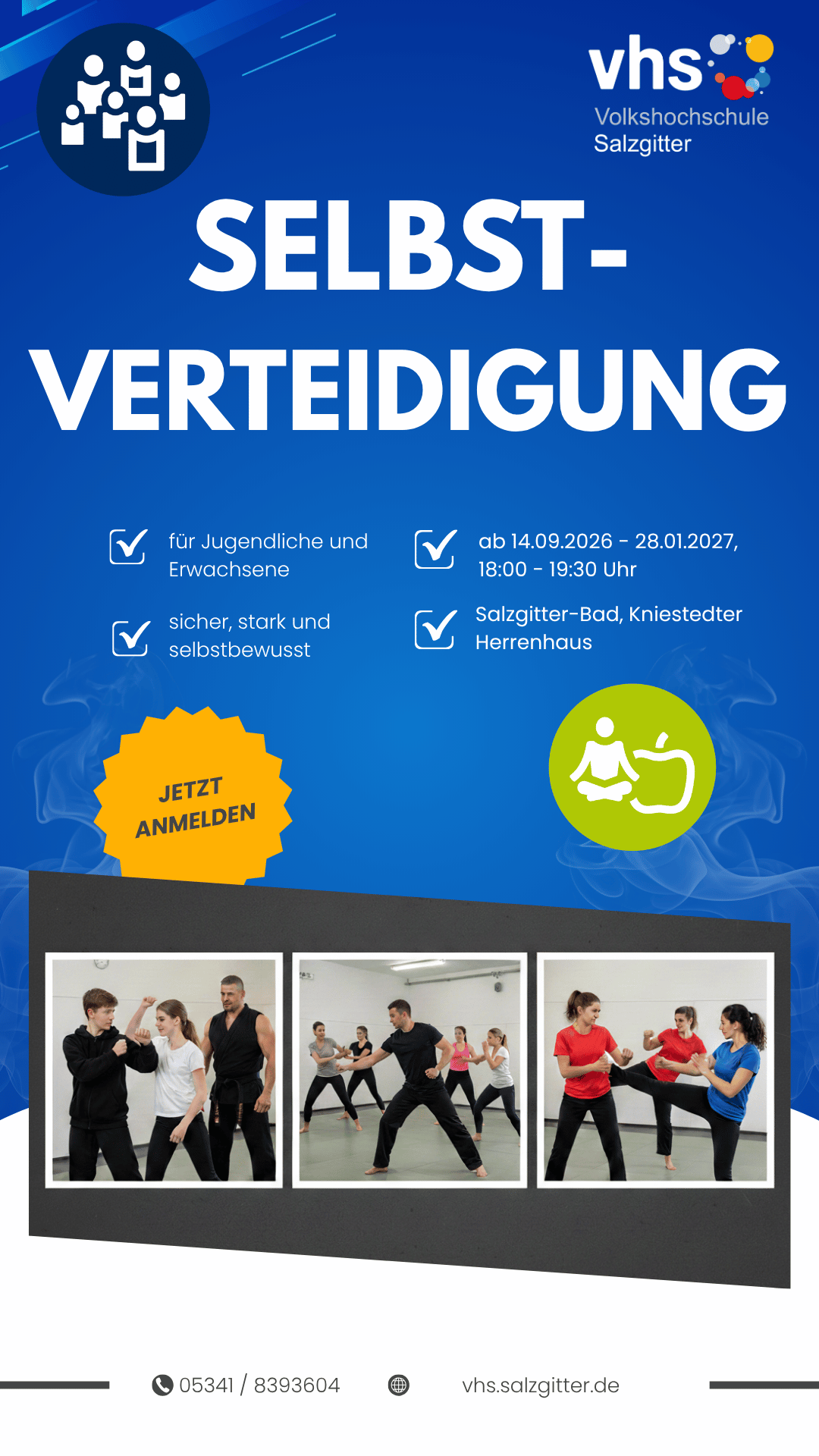 Öffnet die Seite 'Selbstverteidigung'