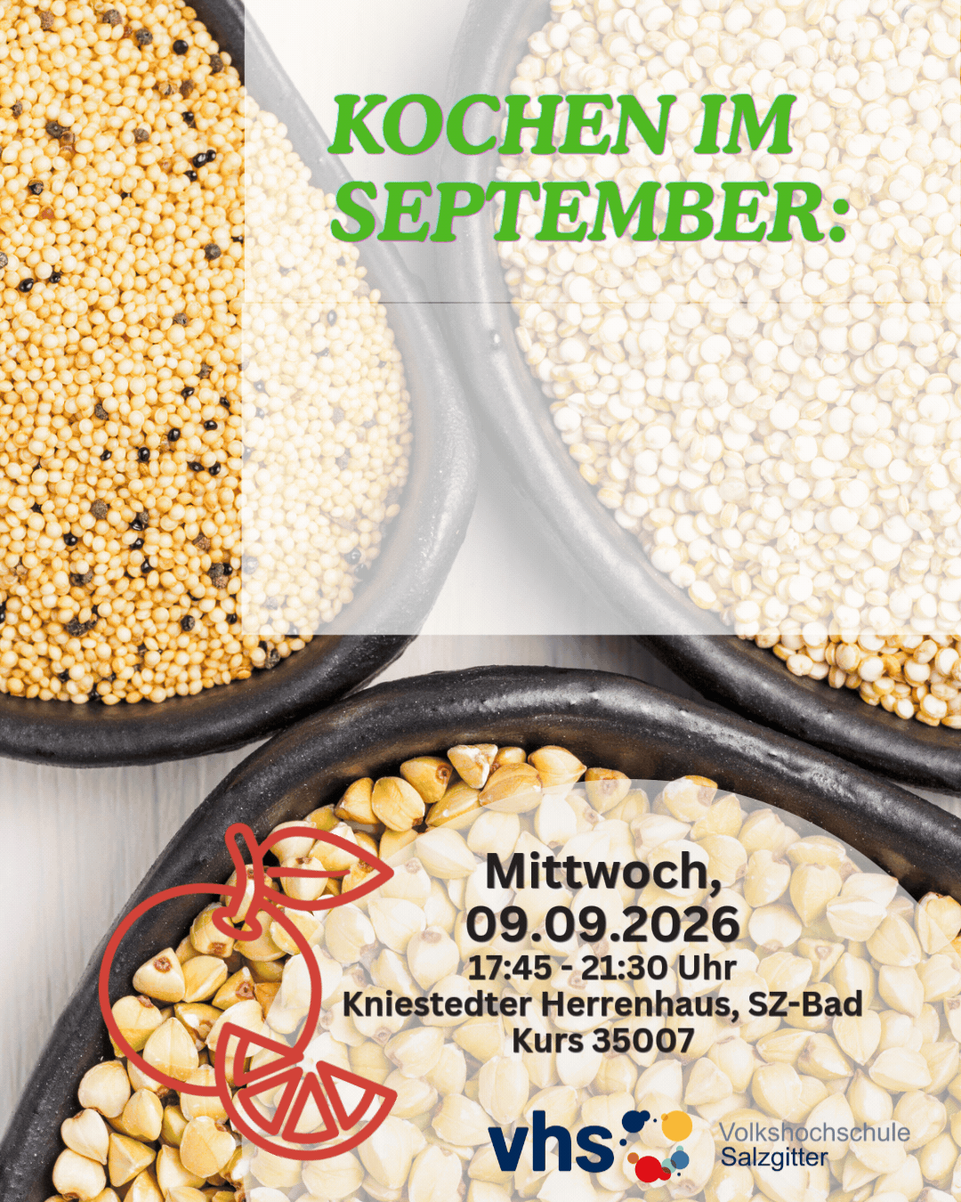 Öffnet die Seite 'Kochen im September'