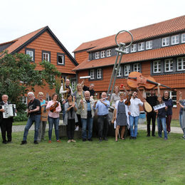 Gruppenbild in Aktion