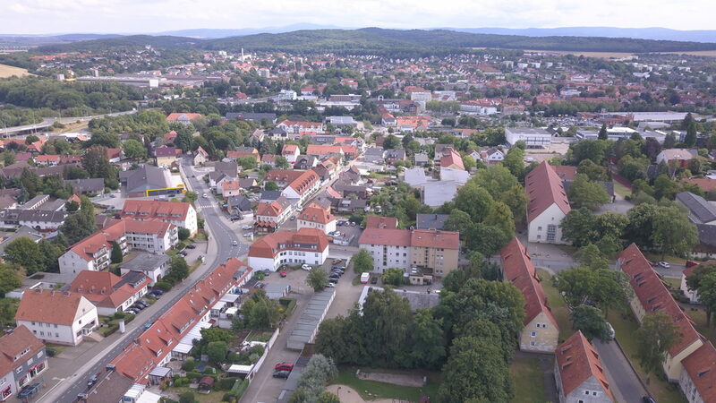 Die Ost- und Westsiedlung.