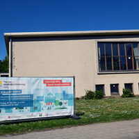 Am Tag der Städtebauförderung wurden die Umbaupläne der Aula der St. Michael Grundschule vorgestellt.