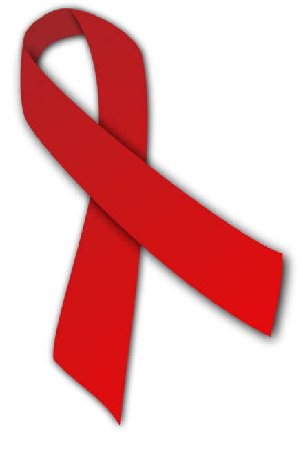 Die Rote Schleife als Symbol der Solidarität mit HIV-positiven und AIDS-kranken Menschen