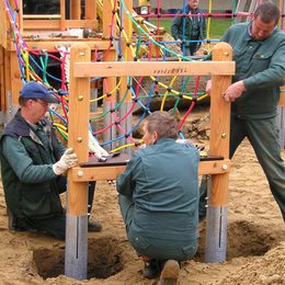 Planung und Aufbau von Spielplätzen