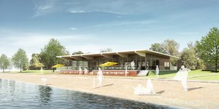 Entwurf des Seerestaurants.