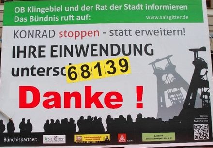 Plakat der Einwendungsaktion.