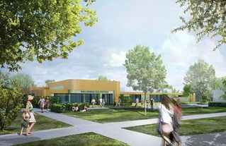Entwurf des neuen Hallenfreibads.