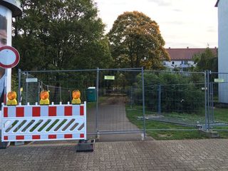 Parkweg (Sommerweg) gesperrt.