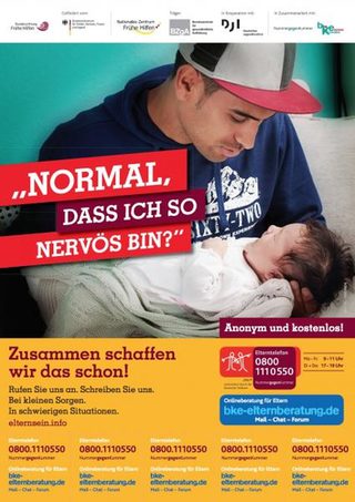 Eines der Plakate des NZFH die im Stadtbild und an anderen Orten zu sehen sein werden.