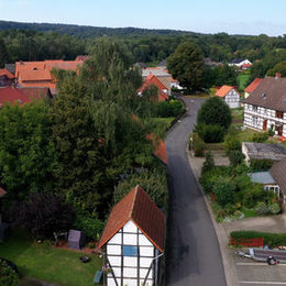 Die Kanzleistraße von oben.