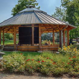Gradierpavillon in Salzgitter-Bad.