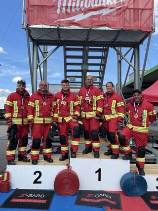 Das Team der Berufsfeuerwehr.