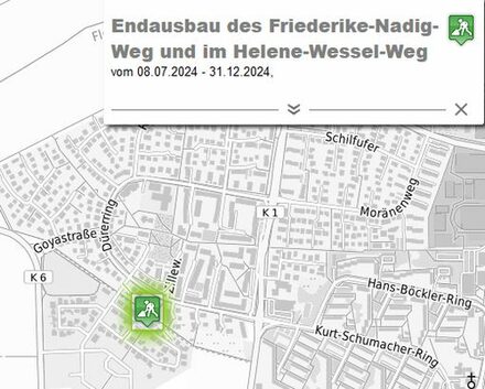 Weitere Straßenbaustellen können im Baustelleninformationssystem eingesehen werden.