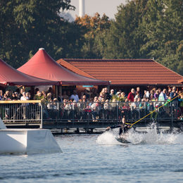 Wasserskianlage am Salzgittersee.