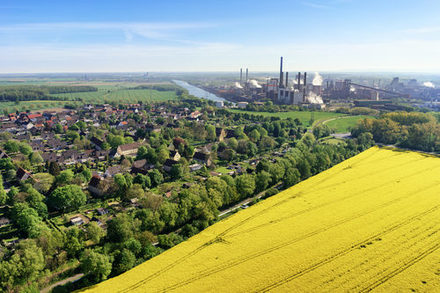 Stadt der Kontraste.